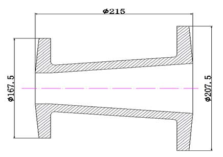 Casting process drawing and card of casting parts of support platform