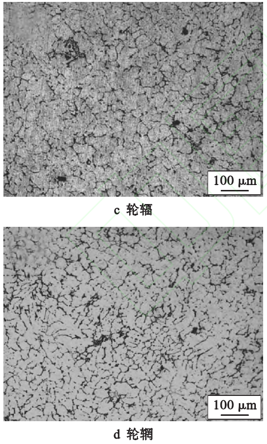 Microstructure of 6061 aluminum alloy wheel hub by liquid die forging